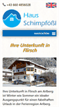 Mobile Screenshot of haus-schimpfoessl.at